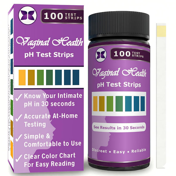 Just Fitter Vaginal pH Balance Test Strips. Personal Wellness Kit for Women.