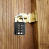 ZENG 10-Digit Push Button Padlock, Unchangeable 5-Digit Combination Lock with Hardened Steel Shackle, Black 2 Pack