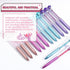 Leinuosen 48 Pcs Big Crystal Diamond Pens, Bulk Christmas Gift Bling Ballpoint Pen with Black Ink for Office Supplies