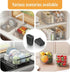 Tufeifrank 25pcs Hard Rubber Feet for Sink Grid Sink Protecter Black Rubber Wire Bumpers Basin Protectors for Home