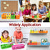 PLMMOUT 24 Pack Organization,9.3" 2.2" 2.4" Pencil Basket Tray,Plastic Classroom Organizer Basket,Colorful Crayon