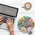 Gctriki Succulents Mouse Pad, Cute Small Mouse Pads for Desk, Botanical Round Travel Mousepad for Wireless Mouse Gaming