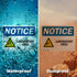 (2 Pack) Laboratory Area Sign with Symbol - OSHA Notice Sign 7 Inch X 5 Inch Vinyl Label Decal Sticker