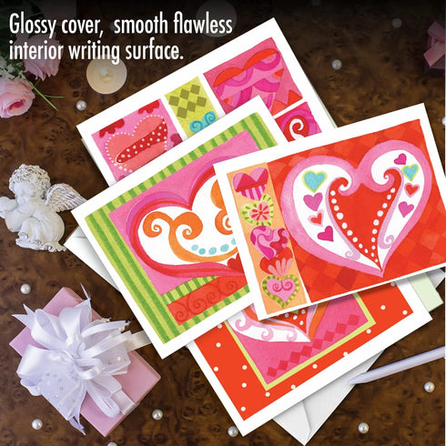 The Best Card Company 10 Assorted Mother's Day Notecards Bulk Box Set, 4 x 5.12 Inch, 10 Designs with Envelopes