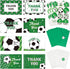 H1vojoxo 96PCS Soccer Thank You Cards with Envelopes and Stickers Thank You