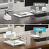 HIIMIEI Clear Acrylic Paper Organizer for Desk, Stackable 2 Tier Letter Tray for Home, School, Office