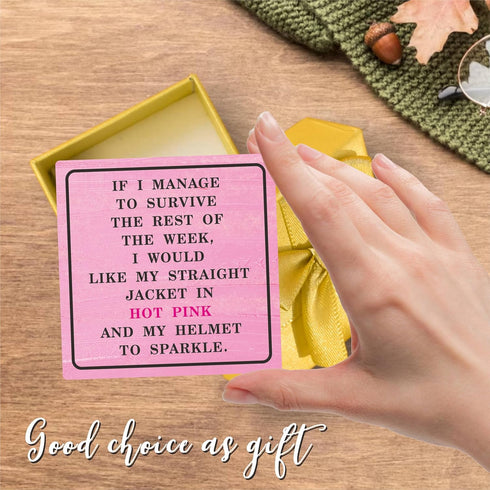 Pink Office Decor - If I manage to survive this week, I would like my straight jacket to be in Hot Pink & Sparkle