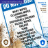 12x18 Inches, 55 Do Not Flush Baby Wipes Cleaning Wipes Condoms Disposable Diapers Facial Wipes Grease Hair Sign, mil