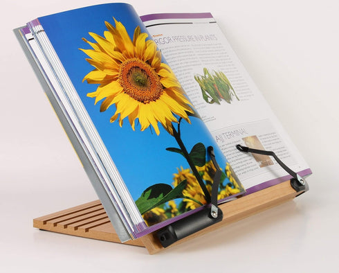 BS1500 Portable Adjustable Foldable Bookstand Holder, 11.8x8.5 for Reading Hands-Free, Large Textbooks & Tablets