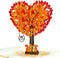 CUTPOPUP Anniversary Card Pop Up, 3D Valentines Day Greeting Card (Squirrel Couple Heart Tree)