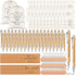 Yeaqee 36 Sets Employee Appreciation Gift, Motivational Burlap Bags, Wood Retractable Pens, Inspirational Keychain