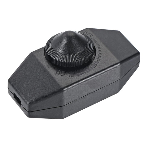 MECCANIXITY Rotary Cord Switch, AC 220V 2A 150W Slide Control Lamp Dimmer, Black