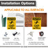 Slippery When Wet Or ICY Sign, Caution Sign 2 Pack, 10" x 7" Rust Free Aluminum with Pre-drilled Holes