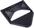 HISCOW Italian Calfskin Envelope Business Card Case with Magnet Closure (Black)