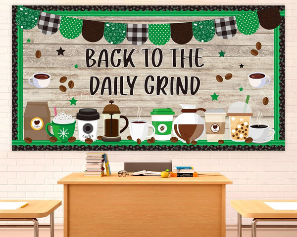 Coffee Bulletin Board Set Coffee Cup Decorations Hot Cocoa Cutouts for Teachers Students Back to School Decor