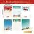 Christmas Sticky Notes Winter Scene Notepads Sticky Notes Snowman Note Pads Self-Adhesive Removable Notes Funny Holiday Notepads for Christmas Home School and Office 6 Pieces (Colorful Christmas)