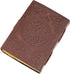 Moon Blue Lapiz Gemstone Studded Writing Handmade Leather Notebook, Unlined Antique Deckle Edge Vintage Paper, Great