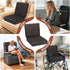Wibeelee 19.7 19.7 Inches, 4.3 Inch Brown Egg Crate Foam Recliner Cushion with Back Support, x Thick Seat, Reduces