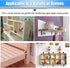 Glarks 20 Set 40mm (40x40x2mm) Black L Angle Bracket Corner Brace Joint Fastener for Wood Chair Bookshelf Board Window
