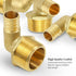 SUPPLY GIANT QYNM3410-5 PEX Barb X MIP 90 Degree Elbow Pipe Fitting, 3/4'' x 1, Brass, Pack of 5