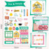 Teling 24 Sheets Winter Aesthetic Holiday Stickers for Scrapbook, Calendar, Planning, Monthly Seasonal Accessories