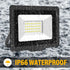 AUXTINGS 30W LED Flood Lights Outdoor Security Lights, 3000LM Warm White Spot Light for Yard, IP66 Waterproof