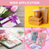 Epakh 1140 Pieces Thank You Card and Sticker Set, Includes 100 Thank You Business Cards, 1000 Roll Labels, 40 Packaging