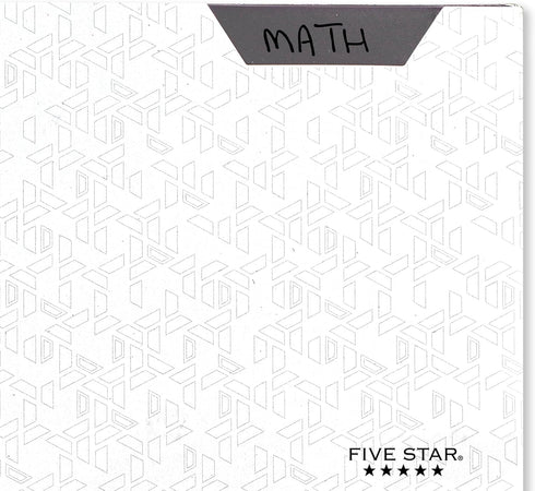 Five Star 2-Pocket Folder - Plastic Folder with Stay-Put Tabs, Holds 8-1/2" x 11" Paper, White