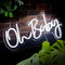 KSCKXGG Oh Baby Neon Sign for Backdrop Wall Decor LED Neon Lights for
