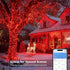 66FT 200 Dimmable Brizled Smart Red Valentine String Lights/Green St. Patrick's Day Lights, LED Color Changing