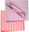 ASTARON 100pcs Valentine's Day Wax Sheets for Food Wrapping, Candy & Cookie Wrapping Paper, Basket Liner