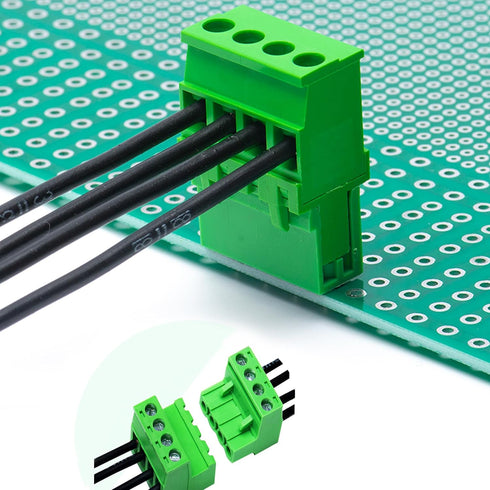20 PCS 2 Pin 5.08mm Pitch Pluggable PCB Screw Terminal Block, Phoenix 8 Pin Plug for 24-12AWG