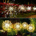 JJGoo Solar Firework Lights, 2 Pack 120 LEDs, Waterproof Outdoor Solar Lights with 2 Lighting Modes for Party Decor