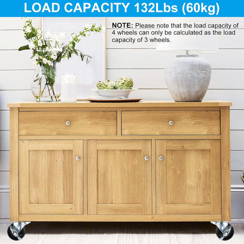 2 Inch M8 (4 4 PATIKIL Stem Casters Wheels, Wire Shelf Caster Threaded Swivel Wheels for Furniture Wire Shelving