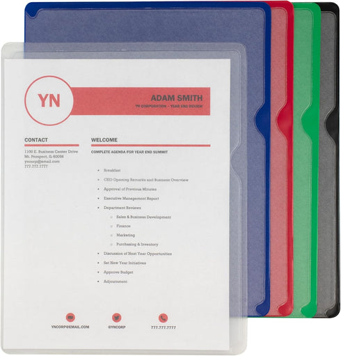 C-Line Deluxe Super Heavyweight Vinyl Project Folders - Letter Size, 35 per Box (62150)