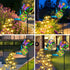 Solar Watering Can with Lights, Waterproof Solar Lantern with Butterfly Shepherd Hook, Hanging Garden Lights for Patio