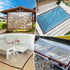 Ouckkhey 12x12 Grommets Clear Tarp Waterproof Tarps Heavy Duty Plastic Tarp with Clear Vinyl Tarps for Outdoor Patio