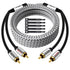 Elecan Premium RCA Cable 30 Ft (Hi-Fi Sound-16 AWG-Shielded) 2 RCA Male