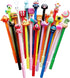 sencoo Cute Cartoon Black Gel Ink Pens, Kawaii Birthday Present for Students, 100 Pens + 100 Refill + 1 Notebook