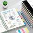 RETTACY Bullet Dotted Journal - B5 Dotted Grid Spiral Notebook, 300 Pages, 100 GSM Premium Acid-Free Paper, Black