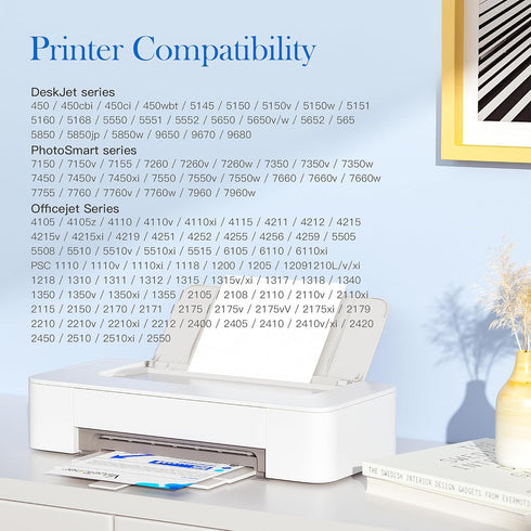 Valuetoner Remanufactured Ink Cartridges for HP 56 & 57 C9321BN C6656AN C6657AN for Deskjet & Photosmart Printers - 2
