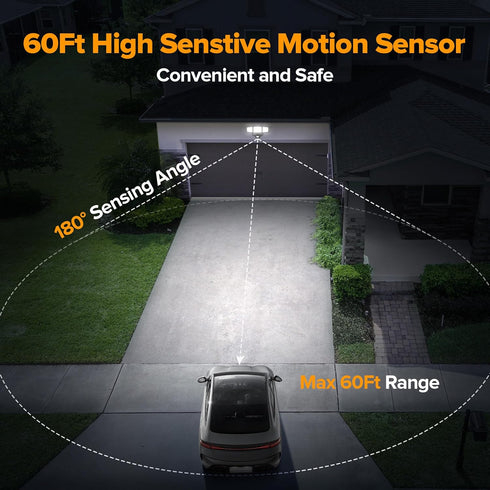 302 1800LM, IP65 3 3 UME Battery Powered Motion Sensor Outdoor Lights LED Waterproof Battery Operated Flood Lights