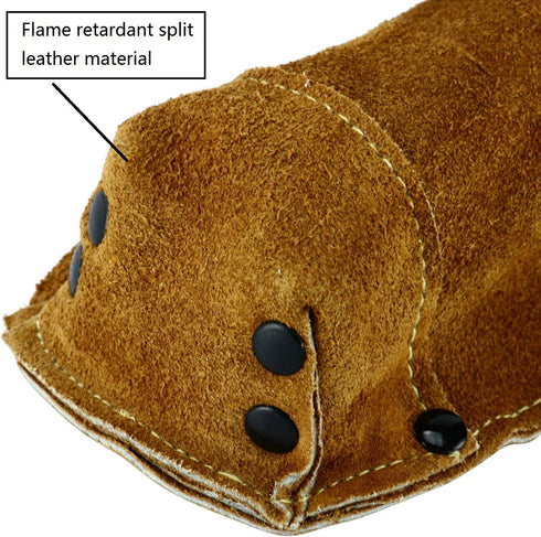 Flame-Resistant Leather Electrode Holder Bag/Welding Rod Pouch (gold brown) - Welding Rod Holder