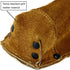 Flame-Resistant Leather Electrode Holder Bag/Welding Rod Pouch (gold brown) - Welding Rod Holder