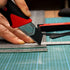 HAUTMEC 25mm Heavy-Duty Utility Knife with 10pcs Blade Set, Multi-Purpose Snap-off Cutter, Reinforced Handle