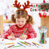 Christmas Stackable Pencils Bulk with Eraser, Multi Point Stackable Push Pencils for School Supplies (48 Pcs)