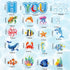 Ocean Bulletin Board Decorations - Underwater Theme Classroom Decorations for Elementary School Kindergarten Office