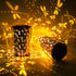 YISITEONE Dragonfly Outdoor Solar Lanterns, Garden Waterproof Metal Hanging Decor Lights for Patio Yard Pathway Lawn