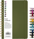PAPERAGE Lined Spiral Journal Notebook, Olive Green, 160 Pages, Medium 5.5 inches x 8 inches, 100 GSM Thick Paper,