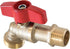 3/4" MIP Brass Ball Valve Hose Bibb with Extra Large Handle and Extended Body